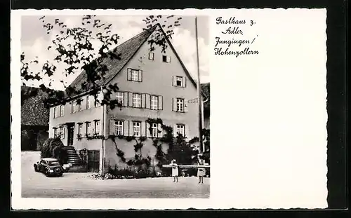 AK Jungingen i. Hohenzollern, Gasthaus zum Adler, Gebäudeansicht