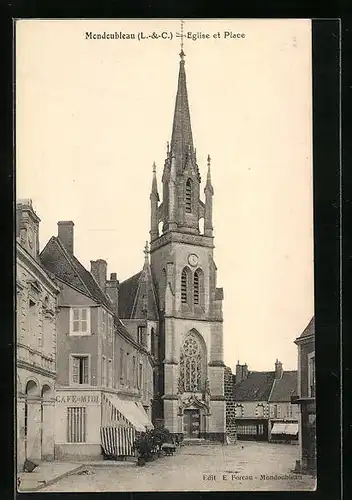 AK Mondoubleau, Eglise et Place