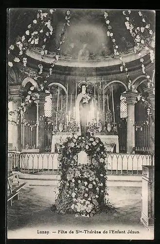 AK Lunay, Fete de Ste-Thérèse de l`Enfant Jésus