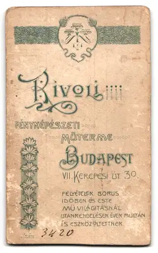 Fotografie Rivoli, Budapest, Kerepesi ut 30, Junger Herr im Anzug mit Krawatte