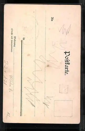 Präge-AK Wilhelm II. von Württemberg, Briefmarken