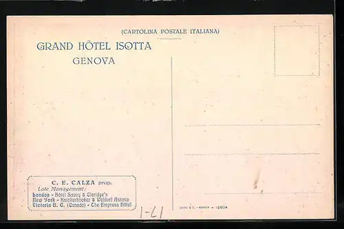 AK Genova, Grand Hotel Isotta