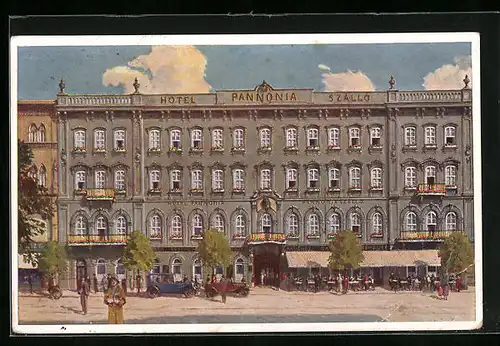 AK Budapest, Hotel Pannonia, Rákóczi-út
