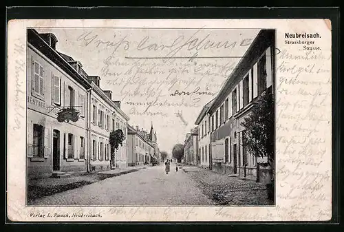 AK Neubreisach, Strassburger Strasse