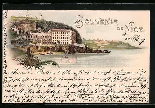 Lithographie Nice, Panorama