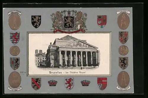 Präge-AK Brüssel / Bruxelles, Le Theatre Royal