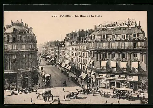 AK Paris, La Rue de la Paix