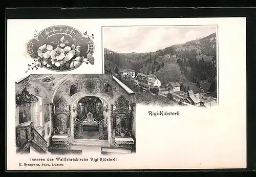 AK Rigi-Klösterli, Inneres der Wallfahrtskirche