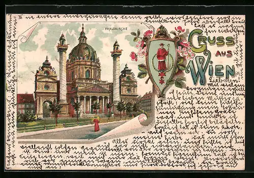 Lithographie Wien, Karlskirche