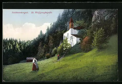 Künstler-AK St. Wolfgang, Kapelle