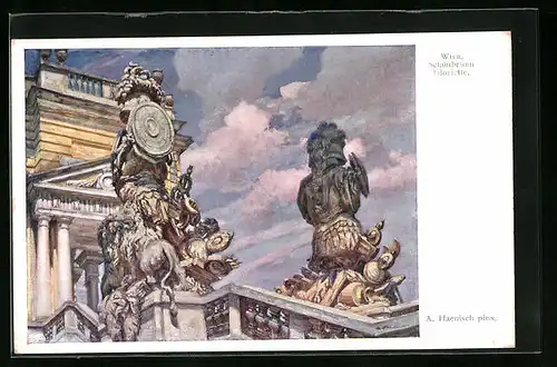 Künstler-AK Wien, Schönbrunn Gloriette