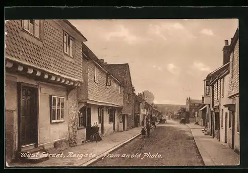 AK Reigate, West Street, from an old Photo