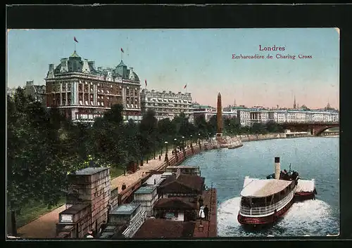 AK Londres, Embarcadere de Charing Cross