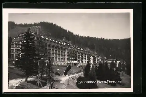 AK Semmering, Hotel Panhaus in der Gesamtansicht