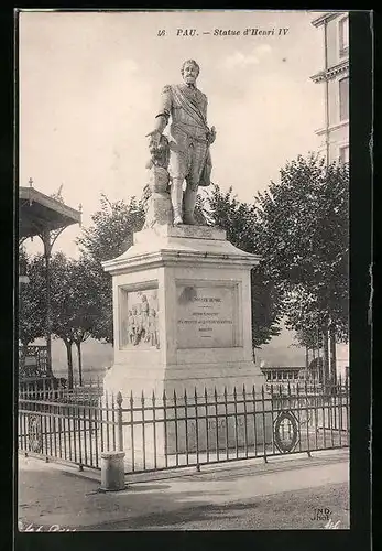 AK Pau, Statue d`Henri IV