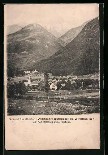 AK Mühldorf, Sommerfrische Alpenhotel Waldschlösschen Mühldorf