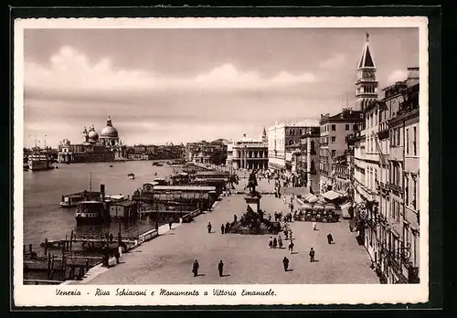 AK Venezia, Riva Schiavomi e Monumento a Vittoria Emanuele