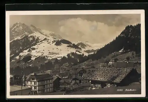 AK Adelboden, Blick ins Dorf