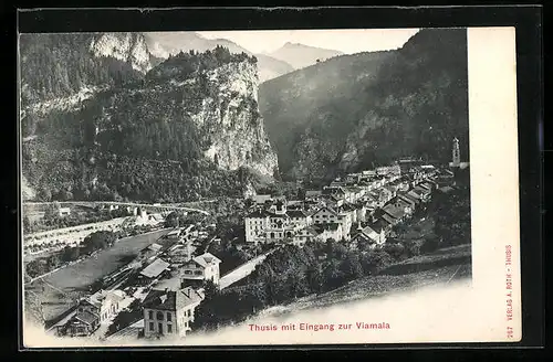 AK Thusis, Stadt und Eingang zur Viamala