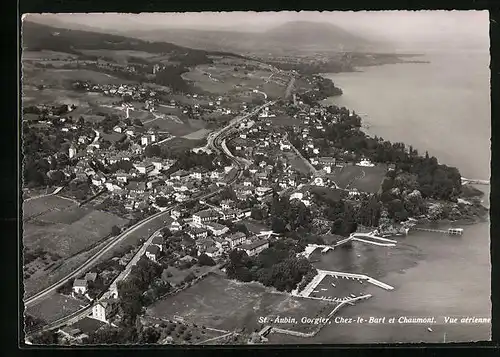 AK St-Aubin, Gorgier, Chez-le-Bart et Chaumont, Fliegeraufnahme
