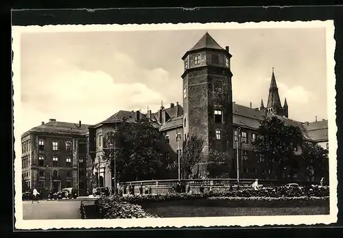 AK Königsberg i. Pr., Schloss vom Münzplatz