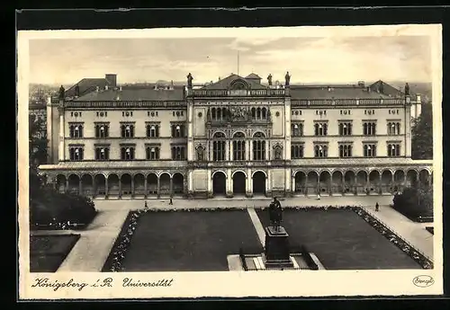 AK Königsberg, Universität aus der Vogelschau