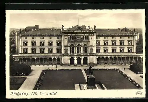 AK Königsberg, Denkmal vor der Universität