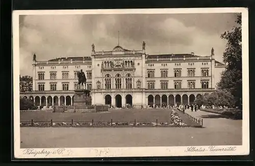 AK Königsberg, Denkmal vor Albertus-Universität