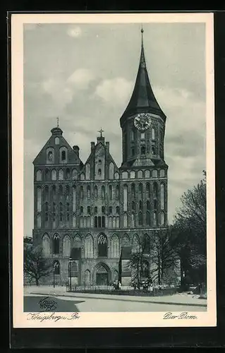 AK Königsberg, Strassenpartie am Dom