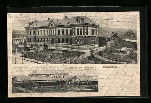 AK Balingen, Sanatorium mit Liegehallen