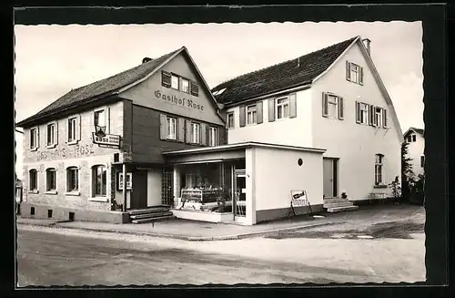 AK Althütte, Gasthaus und Metzgerei - Pension zur Rose