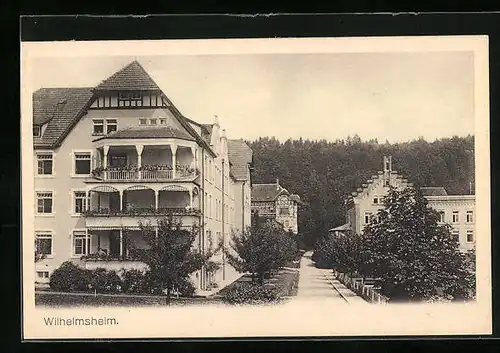 AK Wilhelmsheim, Lungenheilstätte - Schlafbau und Arztgebäude