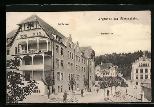 AK Wilhelmsheim, Lungenheilstätte - Schlafbau und Doktorhaus