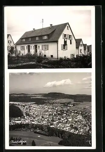 AK Tailfingen, Ortsansicht vom Flugzeug aus, Wohnhaus