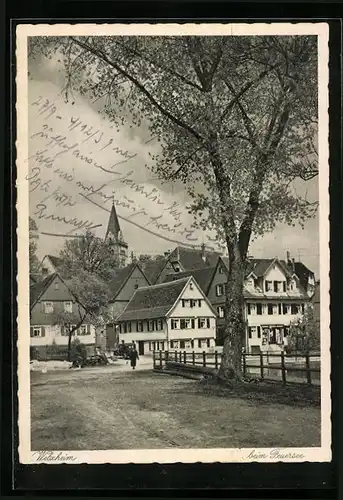 AK Welzheim, Strassenpartie beim Feuersee