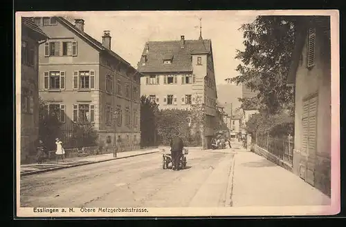 AK Esslingen a. N., Partie der Oberen Metzgerbachstrasse