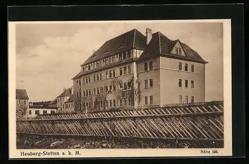 AK Heuberg-Stetten a. k. M., Blick auf ein grosses Gebäude