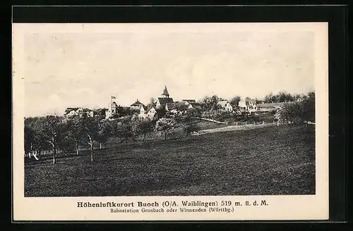 AK Buoch, Ortsansicht aus der Ferne