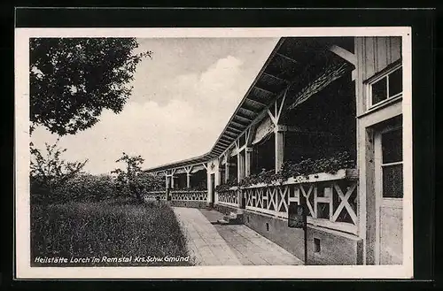 AK Lorch im Remstal, Aussenterrasse der Heilstätte