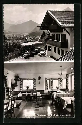 AK Mittenwald, Berggasthof Cafe Gröblalm