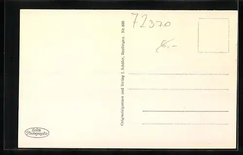 AK Hechingen, Ortsansicht mit Hohenzollern