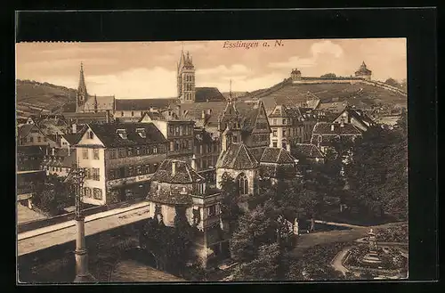 AK Esslingen, Teilansicht von oben