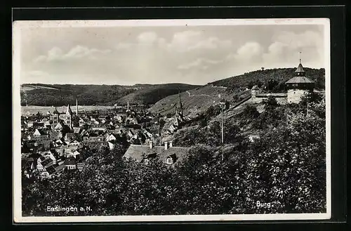 AK Esslingen, Ortsansicht von der Burg aus