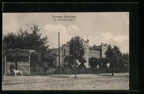 AK Glienicke bei Hermsdorf-Berlin, Kurhaus Glienicke