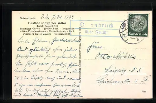 AK Ochenbruck, Gasthof schwarzer Adler