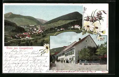 AK Langenbruck, Gasthof zum Ochsen, Teilansicht