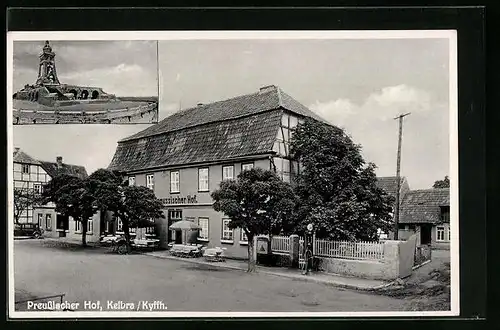 AK Kelbra /Kyffh., Gasthaus Preussischer Hof, Denkmal