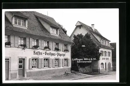 AK Löffingen /Schwarzwald, Café-Gasthaus-Pension Pilgerhof