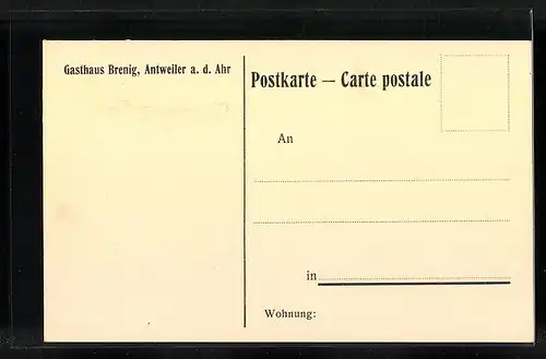 AK Antweiler a. d. Ahr, Gasthaus Brenig