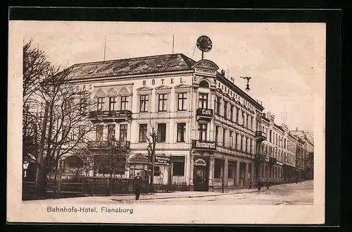 AK Flensburg, Bahnhofs-Hotel